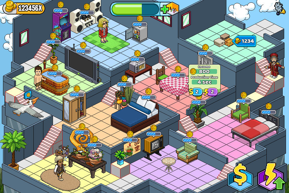 Gameplay Habbo Hotell Clicker